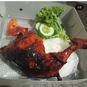 uemkaem-Paket ayam bakar dan nasi