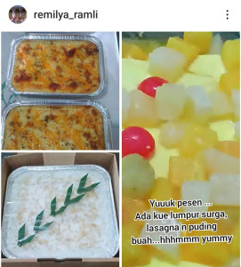 uemkaem-Lasagna, Lumpur surga, puding buah